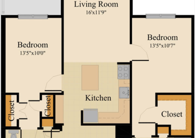 One Bedroom Unit